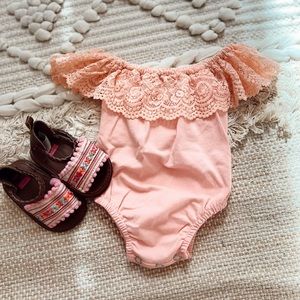 Off the shoulder romper
